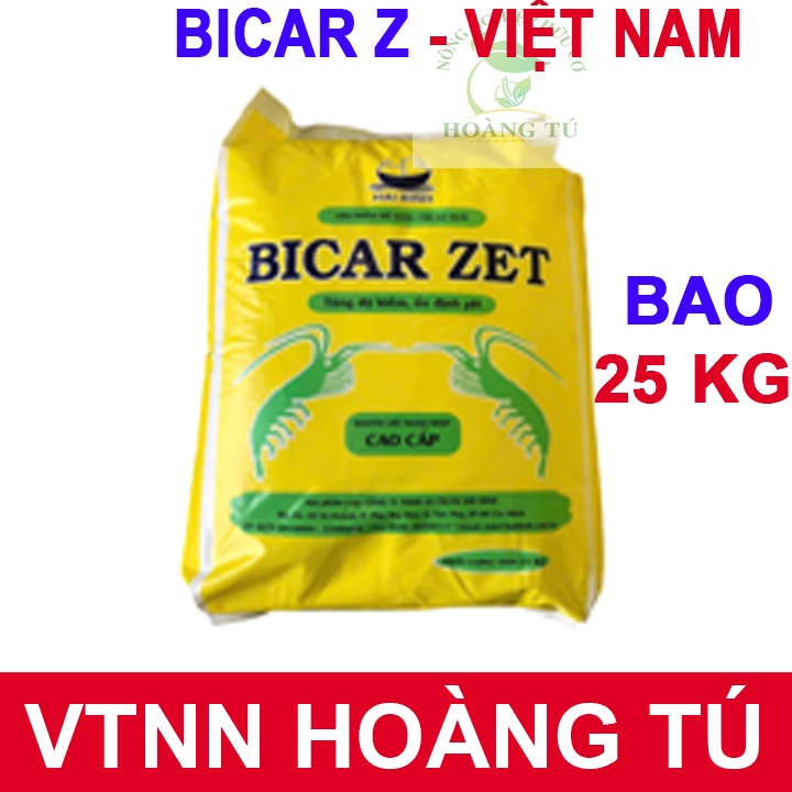BICAR-Z Việt Nam Bao 25KG | Sodium Bicarbonate NaHCO3 Tăng Kiềm Ao Tôm Cá