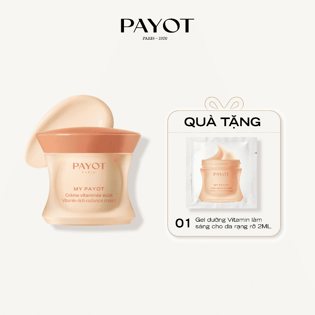 KEM DƯỠNG VITAMIN LÀM SÁNG CHO DA RẠNG RỠ PAYOT (My Payot Creme Vitaminee Eclat) 50ML