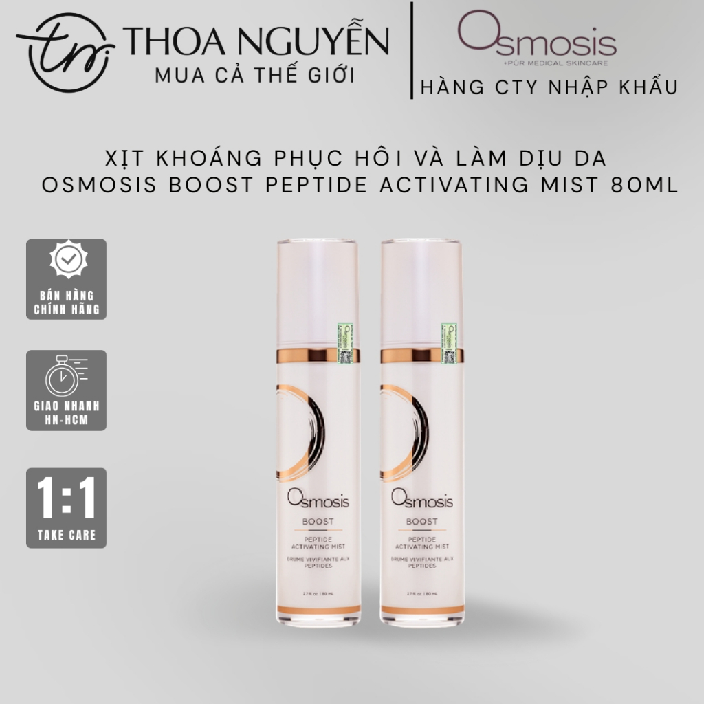 [HÀNG CÔNG TY] Xịt Khoáng Phục Hồi Và Làm Dịu Da Osmosis Boost Peptide Activating Mist 80ml