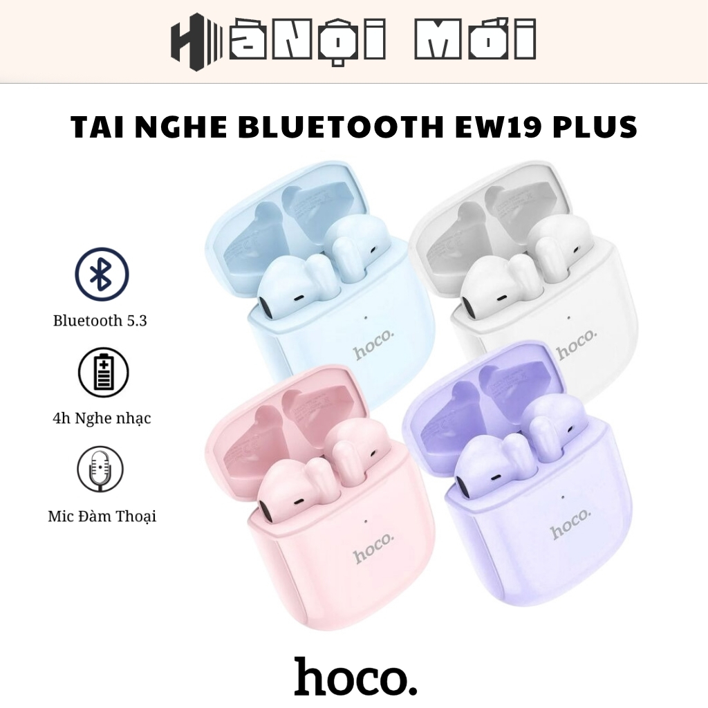 Tai Nghe Bluetooth EW19 Plus Hoco - Tai Nghe Nhét Tai Không Dây Nghe Nhạc 5H