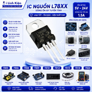IC nguồn L7805CV 7806 7808 7809 7810 7812 7815 7818 7824 TO-92 loại tốt