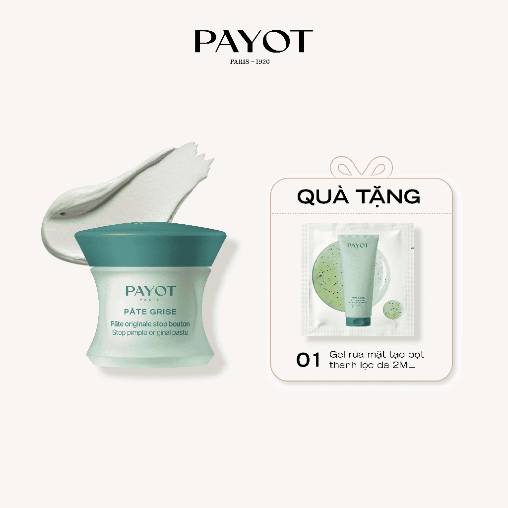 KEM CHẤM DỊU TẤY ĐỎ KHUYẾT ĐIỂM PAYOT (Pâte Grise Pâte Originale Stop Bouton)