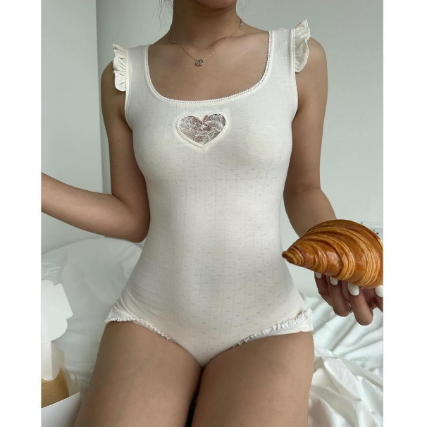 ONSRA.CO Lunive suit đồ ngủ liền thân màu be đáng yêu tiệm đồ tí hon | BigBuy360 - bigbuy360.vn