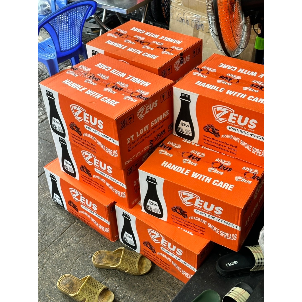 NHỚT 2T CHAI CAM ZEUS CHÍNH HẢNG INDO - NHỚT CỰC THƠM