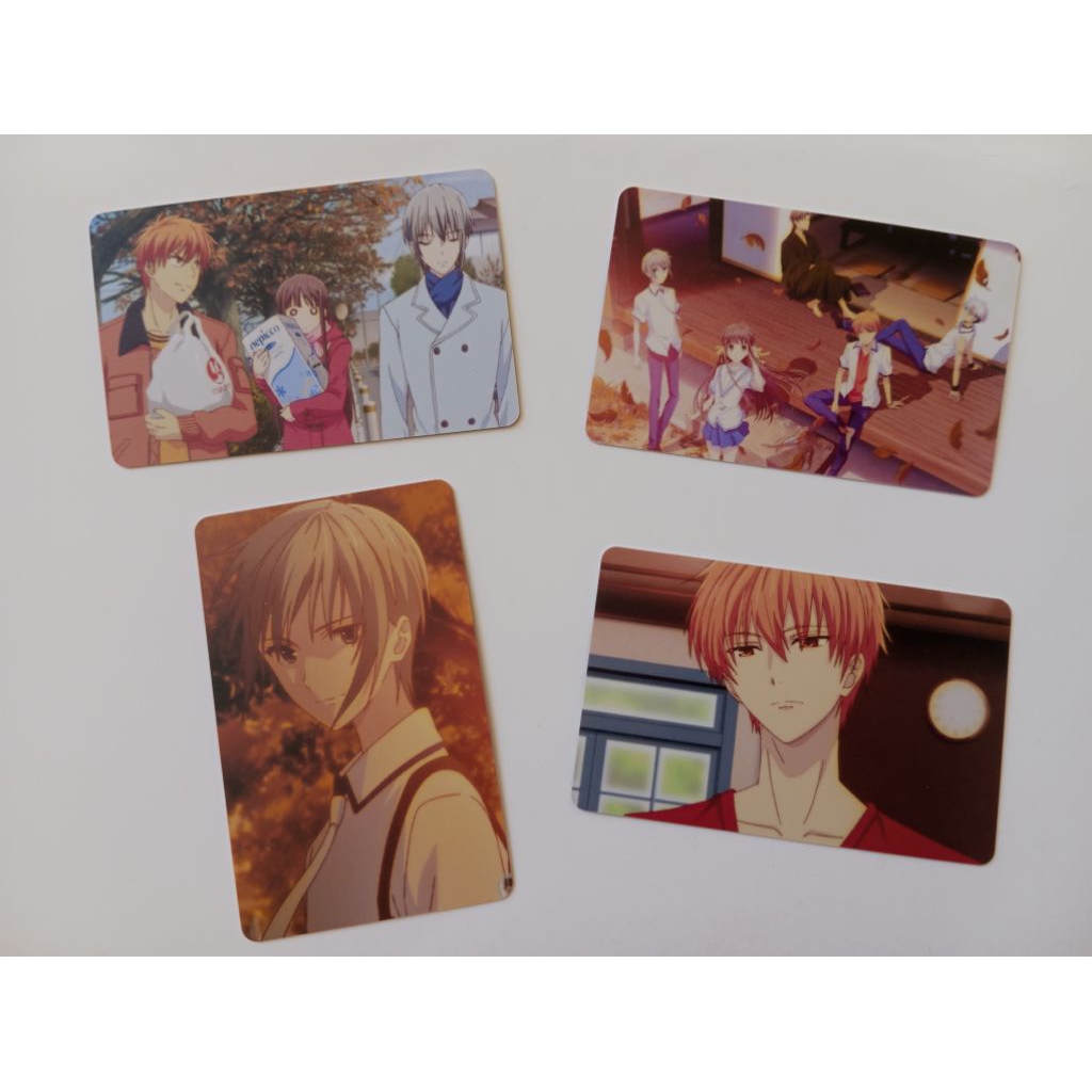 Card hoạt hình Fruits Basket, in 2 mặt. Card PVC, chống thấm nước. Card Anime Fruits Basket, in 2 mặ