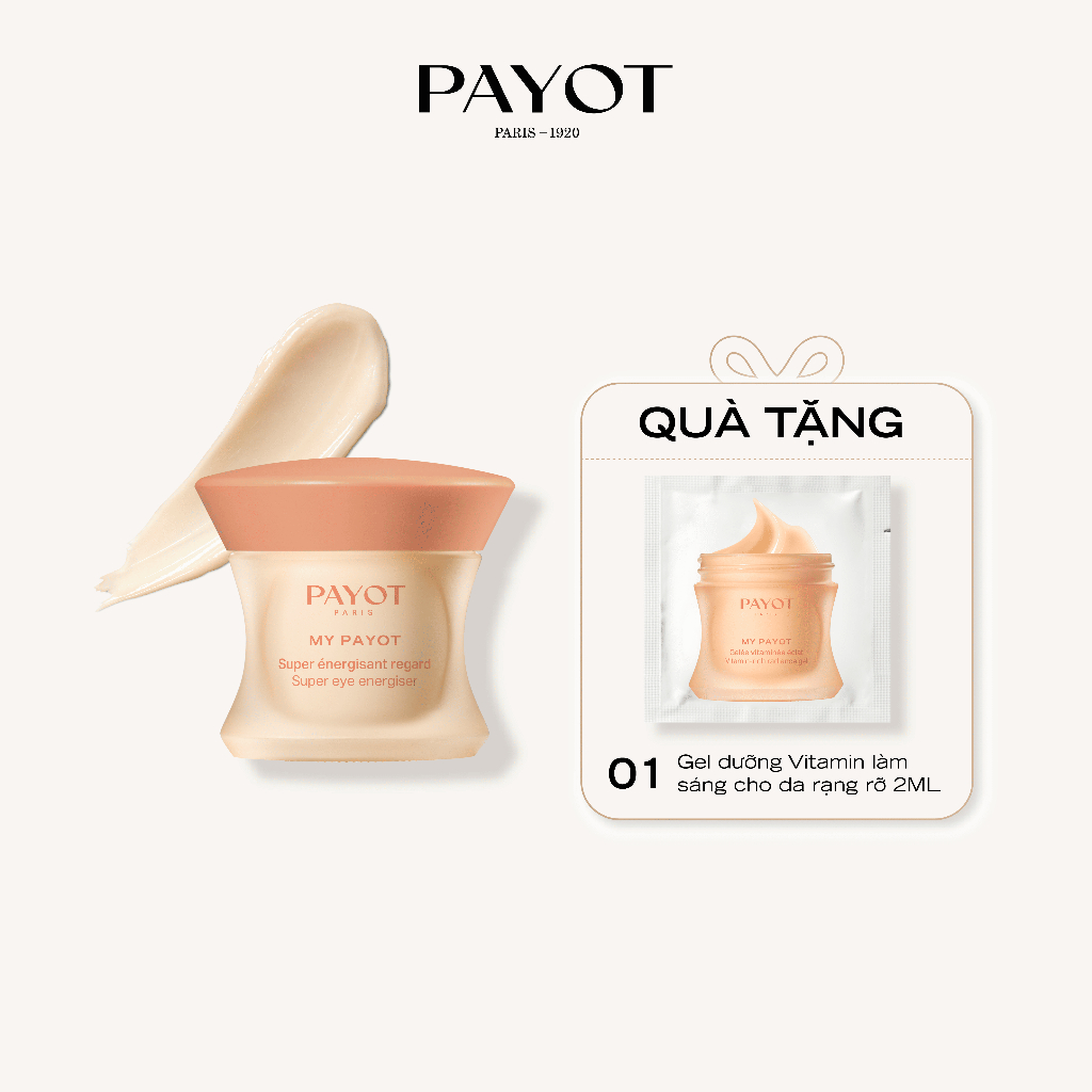 KEM DƯỠNG SÁNG VÀ MỜ QUẦNG THÂM MẮT PAYOT (My Payot Super Energisant Regard) 15ml