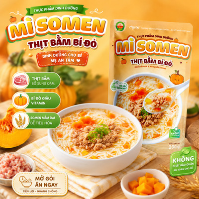 Mì Somen Thịt Bằm Bí Đỏ 200G - Cây Thị