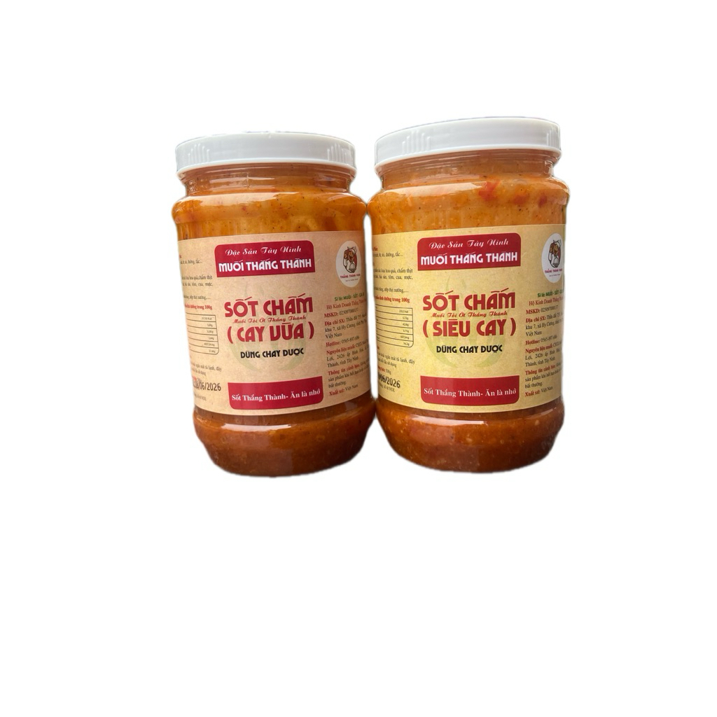 [C0mb0] Cay vừa-Siêu Cay,Sốt Chấm tỏi ớt Thắng Thành Food,Sốt Muối Tây Ninh,muoichuhai,caytedai chua