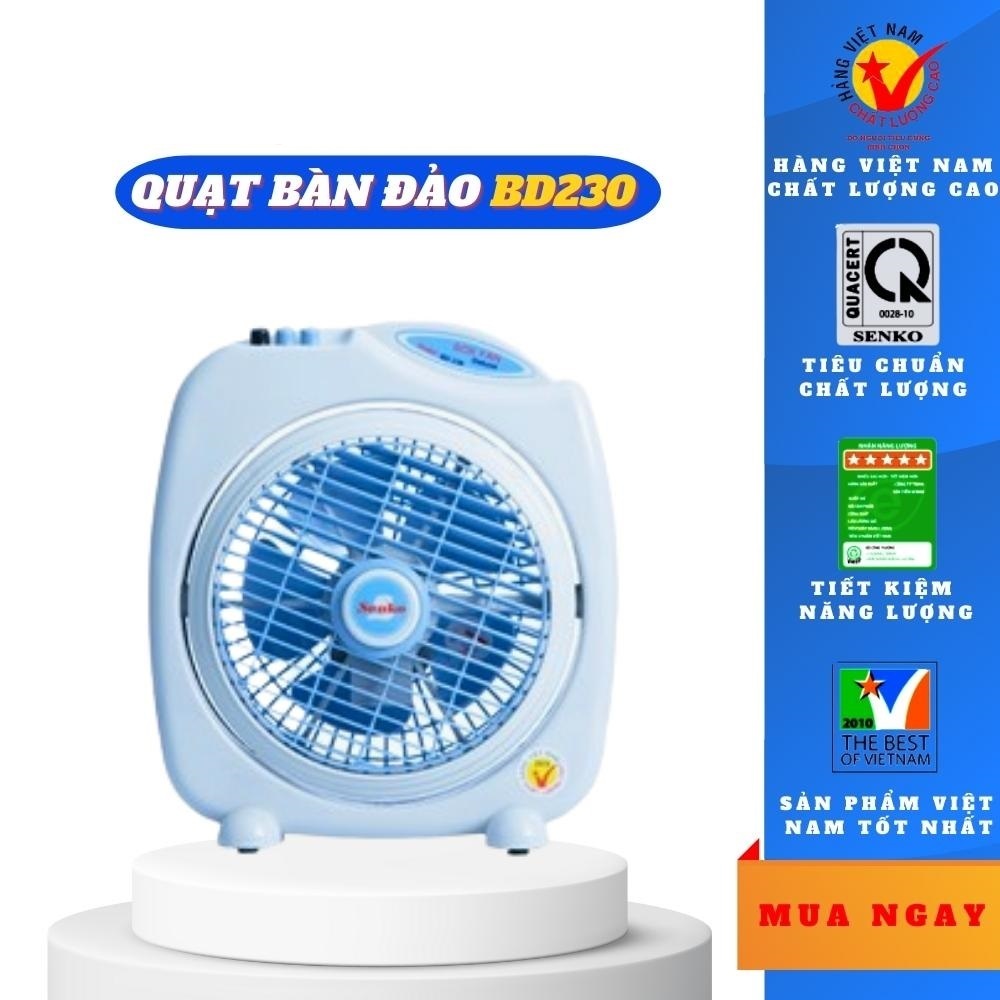 Quạt để bàn, bàn đảo mini B2 sải cánh 20cm,công suất 28W, hàng cao cấp, chính hãng SENKO, Model BD23