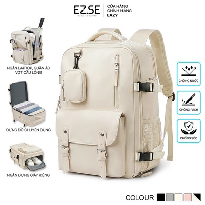 Balo du lịch chống nước có ngăn đựng giày EAZY BLA12 , Balo đựng quần áo laptop vợt cầu lông