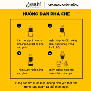 Ông Bầu Cà Phê Rang Xay Đậm Đà OB1 - Túi 1KG