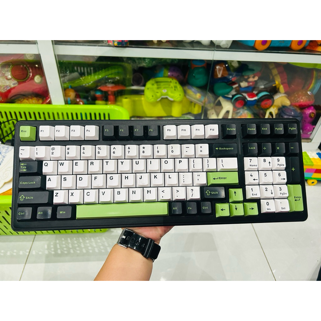 Bàn phím cơ F99 Wireless Mechanical Keyboard with Knob,Creamy Sound,Tri-Mode BT5.0 ( Hàng 2nd-ko hộp