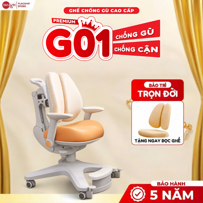 [LIVESTREAM] Ghế Chống Gù Cao Cấp Sakawin Premium G01 Điều chỉnh dáng ngồi chuẩn Khóa bánh xe thông 