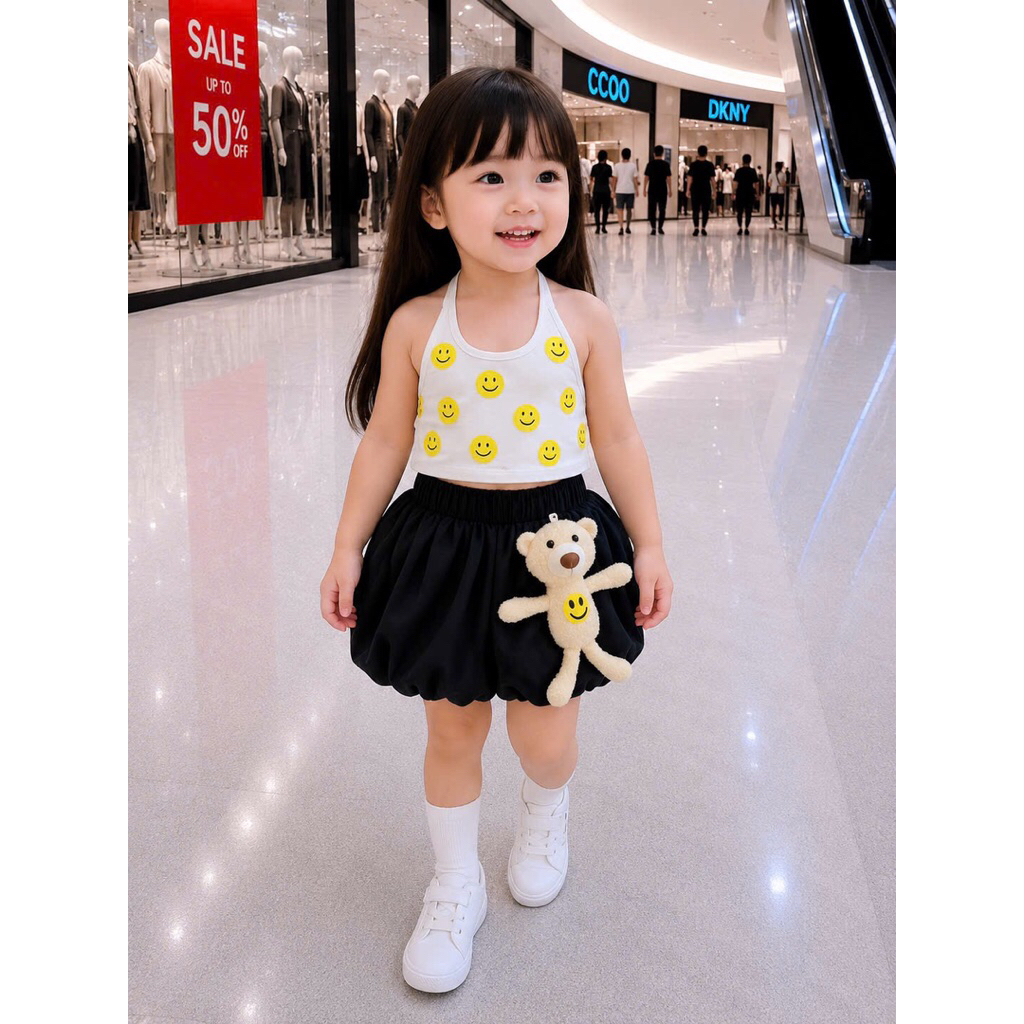 sét đùi bí áo in mặt cười