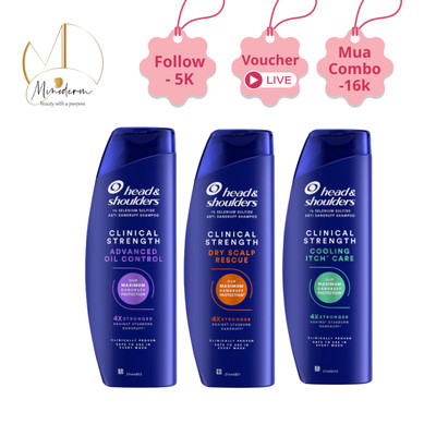 Dầu Gội Mỹ Head&Shoulders Clinical Dành Cho Da Đầu Gàu, Ngứa, Da Khô, Dầu Nhờn 400ml
