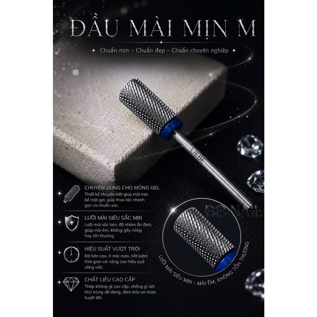 Đầu Mài Nail (Phá - Mịn - Khóe - Gầm - Da)