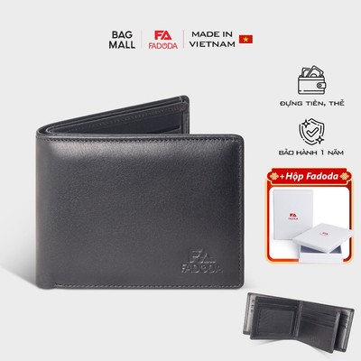 Ví da bò mini nhiều ngăn dáng ngang Fadoda VN039