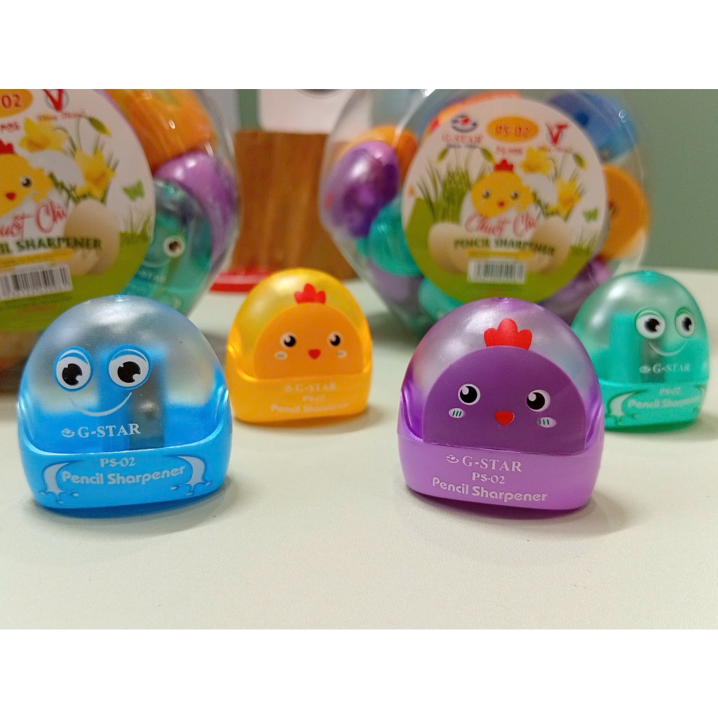chuốt Bút Chì GSTAR - Gọt Bút Chì/chuốt Viết Chì Gstar PS 02 Lưỡi Thép, nhựa - Combo 3 cái Gọt/chuốt