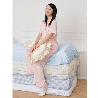 VIBES Đồ bộ Pijama dài Lụa trơn cao cấp Silk Long Py Set mặc nhà mềm mại, mát lạnh, thoải mái