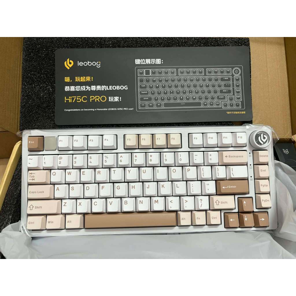 🔥Bàn Phím Cơ Leobog HI75C Pro | Full Nhôm CNC | 3 Mode kết nối | RGB | Hot Swap | Núm Xoay | BigBuy360 - bigbuy360.vn