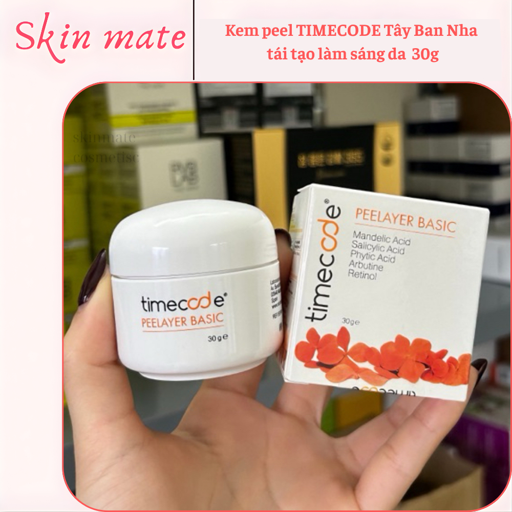 Kem peel TIMECODE Tây Ban Nha tái tạo làm sáng da chống lão hoá full 30g