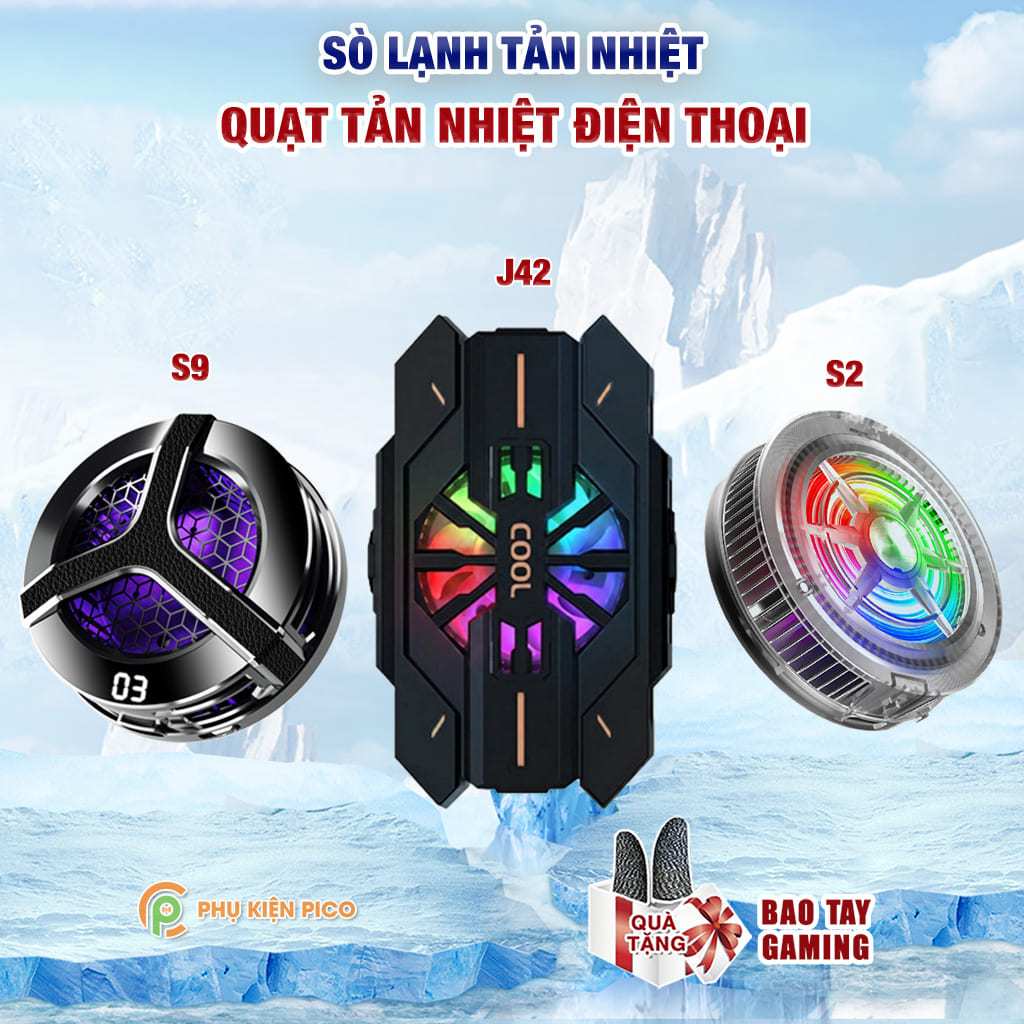 Quạt tản nhiệt điện thoại sò lạnh giá rẻ S9 / S2 / K5 / J42 / C90 làm mát nhanh chơi game pubg freef