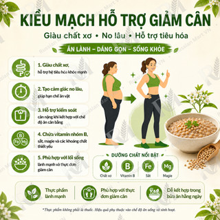 Hạt Kiều Mạch Goodwill 800g - Kiều Mạch Nga Nấu Cháo, Salad, Ăn Kèm Món Mặn, Giàu Chất Xơ, Bữa Ăn Gia Đình
