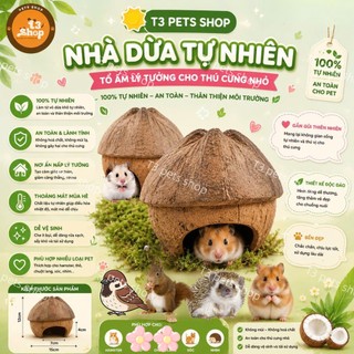 nhà hang dừa cho hamster / sóc / bò sát - T3 PETS SHOP