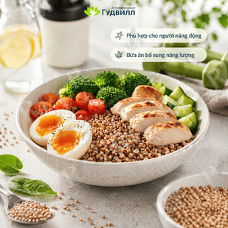 Hạt Kiều Mạch Goodwill 800g - Kiều Mạch Nga Nấu Cháo, Salad, Ăn Kèm Món Mặn, Giàu Chất Xơ, Bữa Ăn Gia Đình