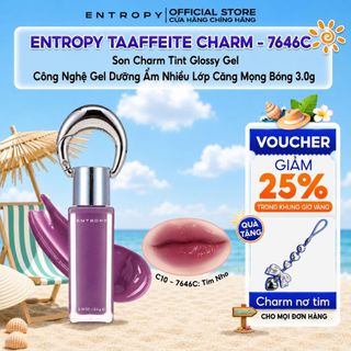 ENTROPY Taaffeite Charm- 7646C Son Charm Tint Glossy Gel Công Nghệ Gel Dưỡng Ẩm Nhiều Lớp Căng Mọng Bóng Như Makeup 3g