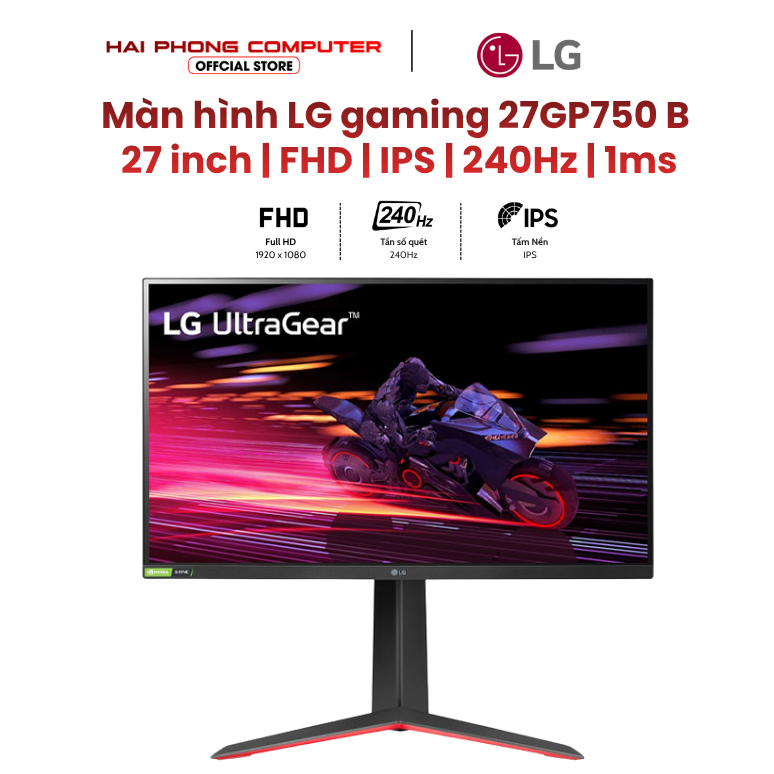 Màn hình LCD Gaming LG 27GP750-B UltraGear 27 inch FHD IPS 240Hz 1ms - Hàng chính hãng
