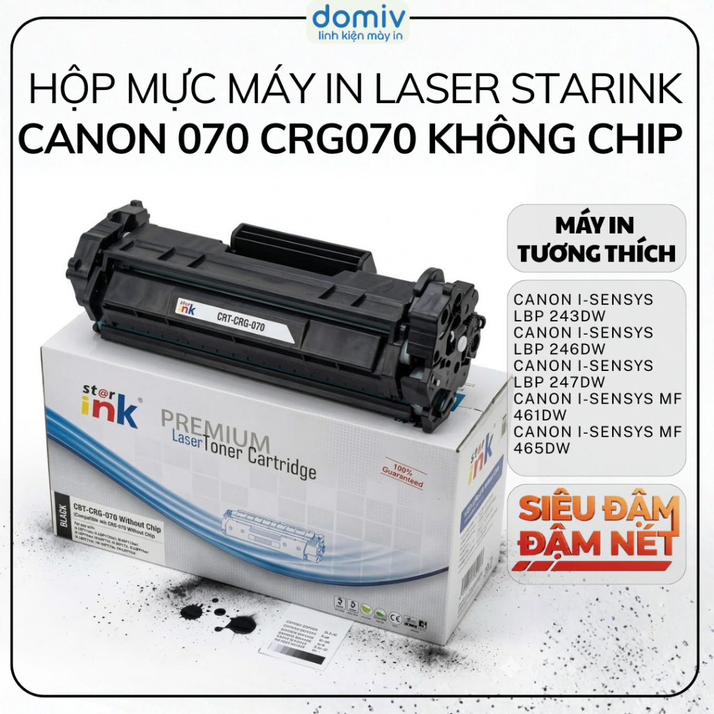 Hộp Mực Máy In Laser Starink Canon 070 CRG070 Có Chip Cho Canon LBP243DW LBP246DW LBP247DW MF465DW I