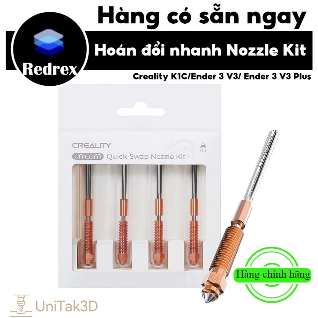 Creality máy in 3D Gốc K1C Hoán đổi nhanh Nozzle Kit Ender 3 V3 Nozzle for K1C Ender 3 V3 and Ender 