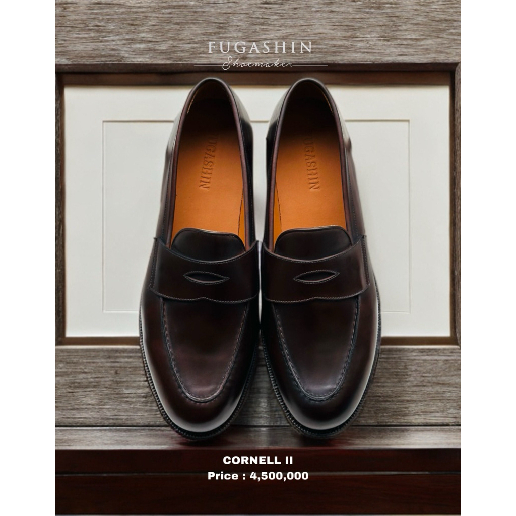 Giày tây nam da bò cao cấp kiểu dáng Penny Loafers CORNELL II [ FUGASHIN ]