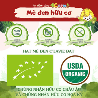Hạt MÈ ĐEN hữu cơ C'lavie - Cho bé 6m+