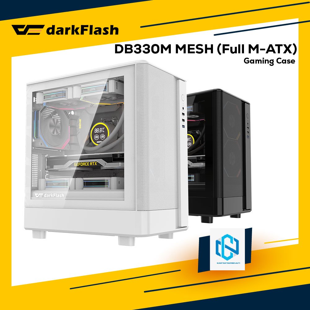 VỎ CASE MÁY TÍNH DARKFLASH DB330M MESH (Full M-ATX)