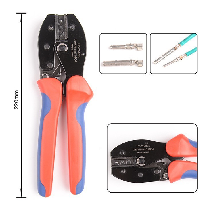 Kìm bấm cos MC4 chuyên dụng cho điện năng lượng mặt trời SN-2546B dùng cho dây từ 2.5mm đến 6mm dây 