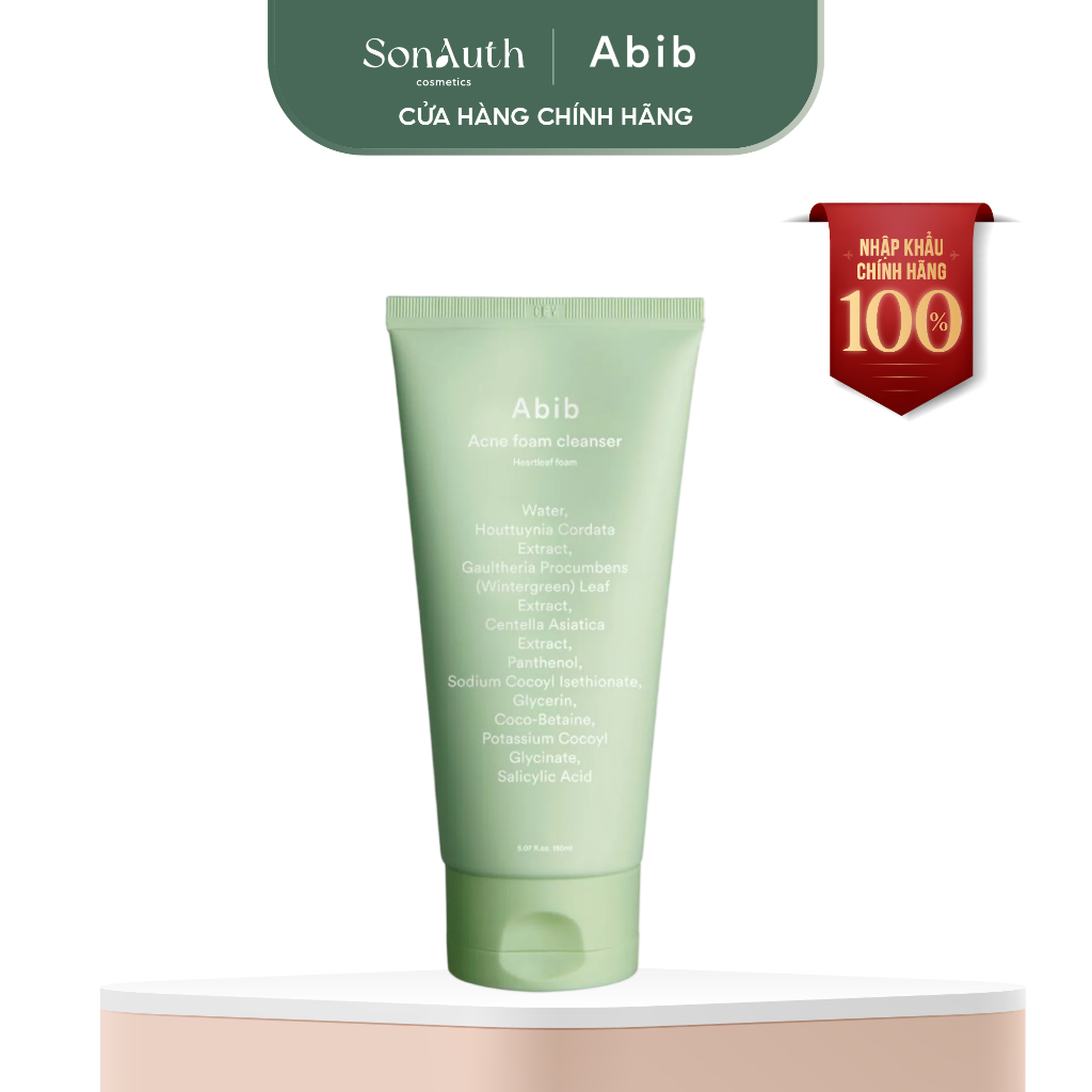 [NHẬP KHẨU] Sữa rửa mặt tạo bọt dịu nhẹ Abib Acne Foam Cleanser 150ml