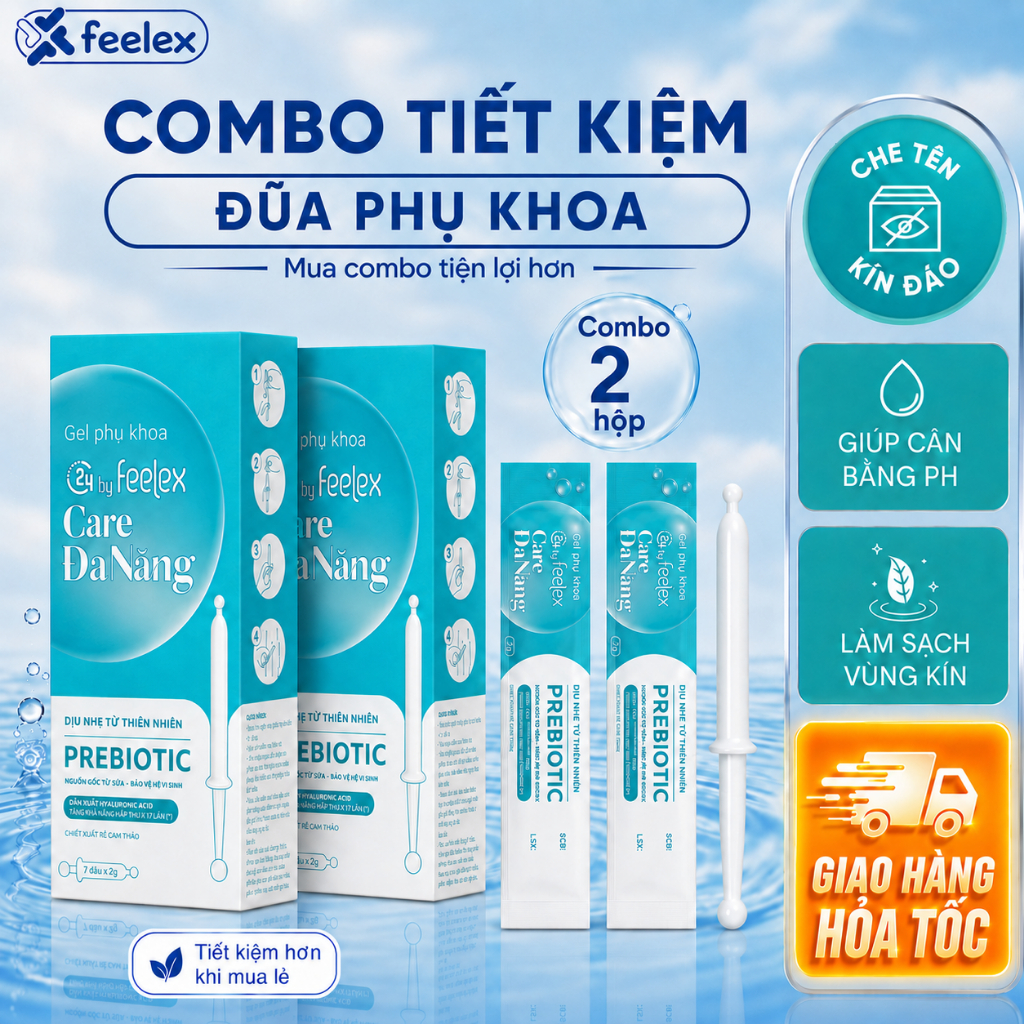 Hộp 07 chiếc đũa thần inner C24 By Feelex Care, vệ sinh vùng kín phụ nữ toàn diện, an toàn, tiện lợi