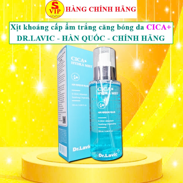 Xị khoáng cica+ Dr.lavic hàn quốc chai xịt khoáng cica + drlavic chính hãng dr lavic hydra mist xanh