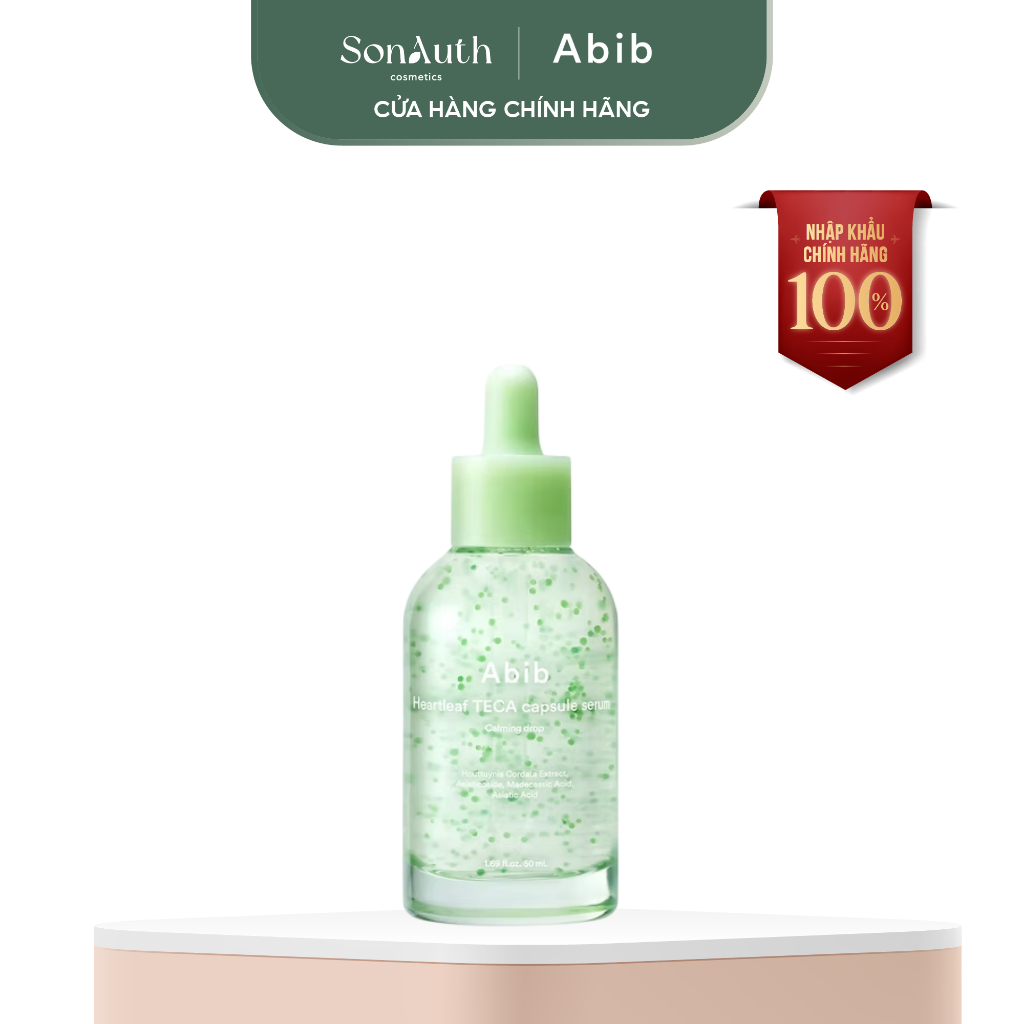 [NHẬP KHẨU] Tinh chất viên nang diếp cá làm dịu da Abib Heartleaf TECA capsule serum Calming Drop 50