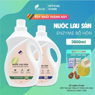 Nước Lau Sàn Enzyme Bồ Hòn Tinh dầu tự nhiên Ecocare 3.8L - Diệt khuẩn, đuổi muỗi, chống trơn trượt
