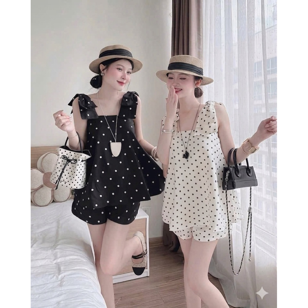 Set Bộ Nữ , Set Bộ Đũi Nơ Vai