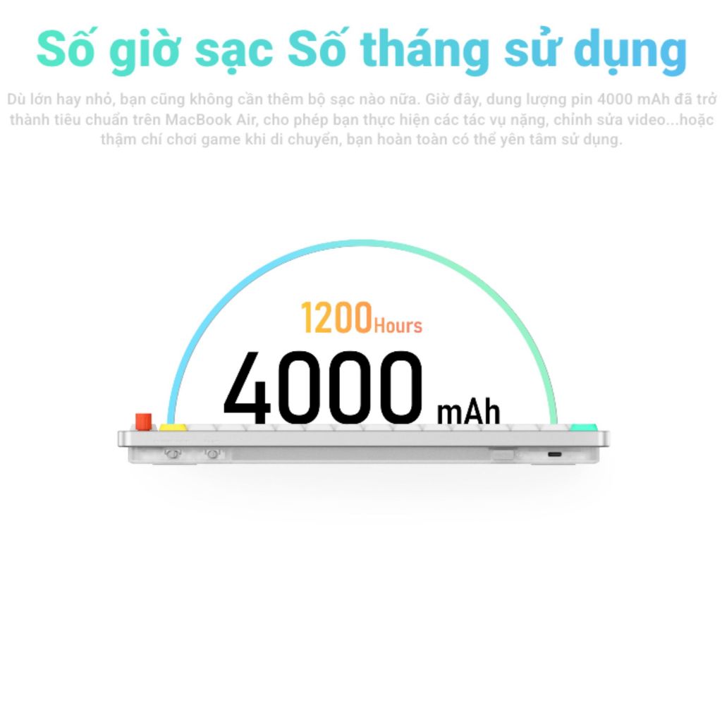 Bàn phím cơ NuPhy Air75 V3 | 84 phím | Nano Switch | Bluetooth / 2.4GHz / USB-C | Pin 4000mAh | RGB | BigBuy360 - bigbuy360.vn