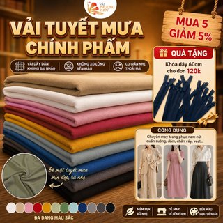 Vải tuyết mưa Phượng Thúy chuyên may quần tây nam nữ, vest và đầm dày dặn khổ ngang 1m50