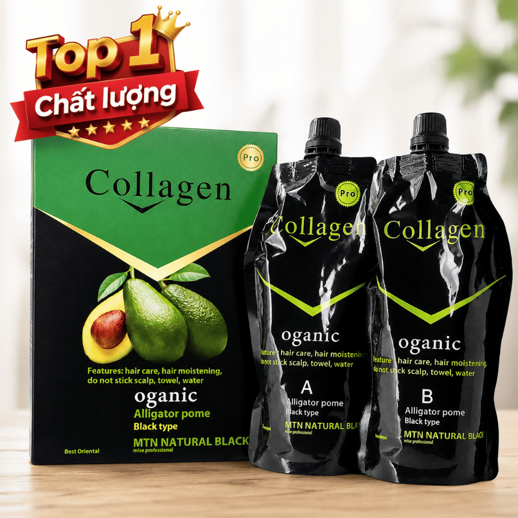 Nhuộm Đen Bơ Phủ Tóc Bạc 500ml, Thuốc Nhuộm Tóc Che Phủ Tóc Bạc Bổ Sung Collagen Chiết Xuất Bơ Cho S