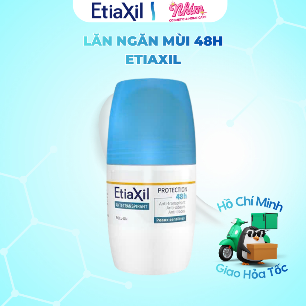 Lăn Khử Mùi Etiaxil Nắp Xanh 50ml - 48h Khử Mùi, Kiểm Soát Mồ Hôi, Ngăn Ngừa Thâm Nách Hiệu Quả