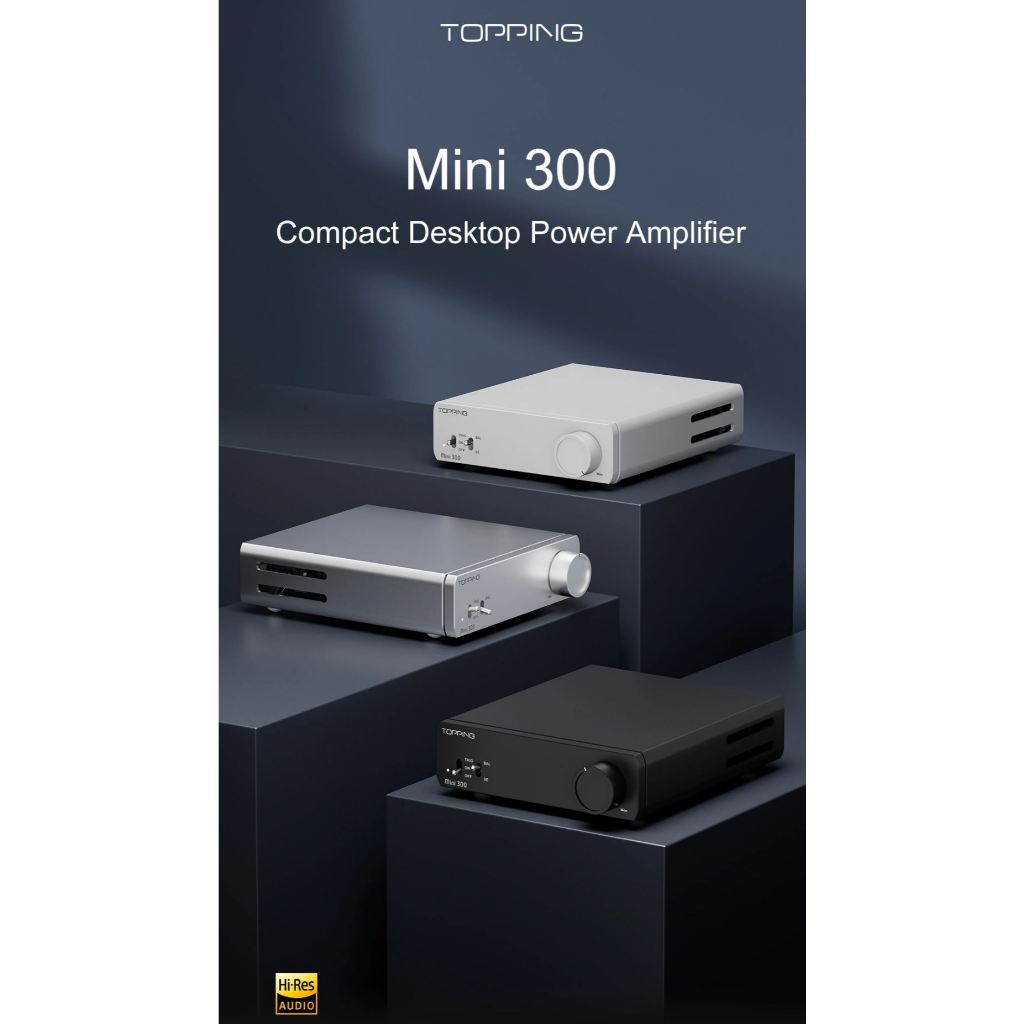 Topping Mini 300 Desktop Power Amplifier màu đen