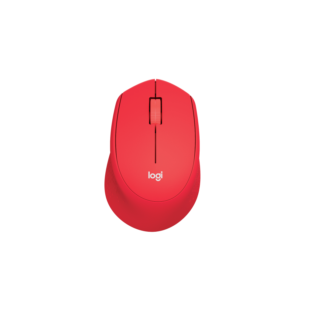 Chuột không dây Logitech M331 Silent Red