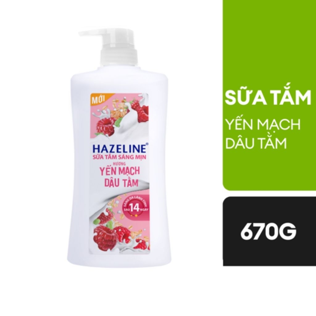 Sữa tắm Hazeline Yến mạch Dâu tằm 670g